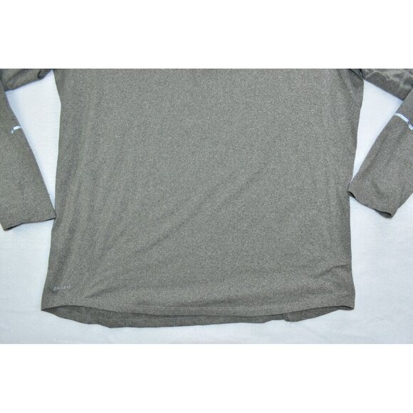 Nike Dri-Fit Element Men's Sweatshirt Size L 1/2 Zip Gray Long Sleeve -Flaws- - Picture 5 of 14
